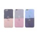 iPhone 6 6s Plus 5.5 - Geometry Color Matching Protective Hard Phone Cover Case - Blue